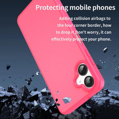 For Galaxy A06 5G Fanying Series PC Hybrid TPU Translucent Frosted Phone Case - Rose Red - EDA009918802E