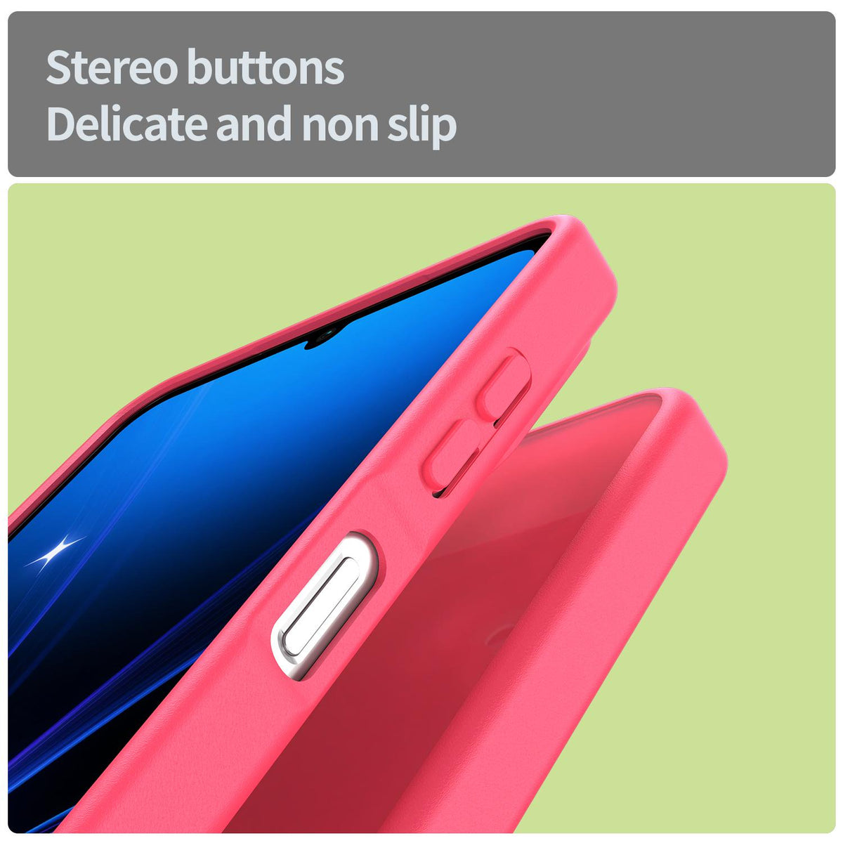 For Galaxy A06 5G Fanying Series PC Hybrid TPU Translucent Frosted Phone Case - Rose Red - EDA009918802E