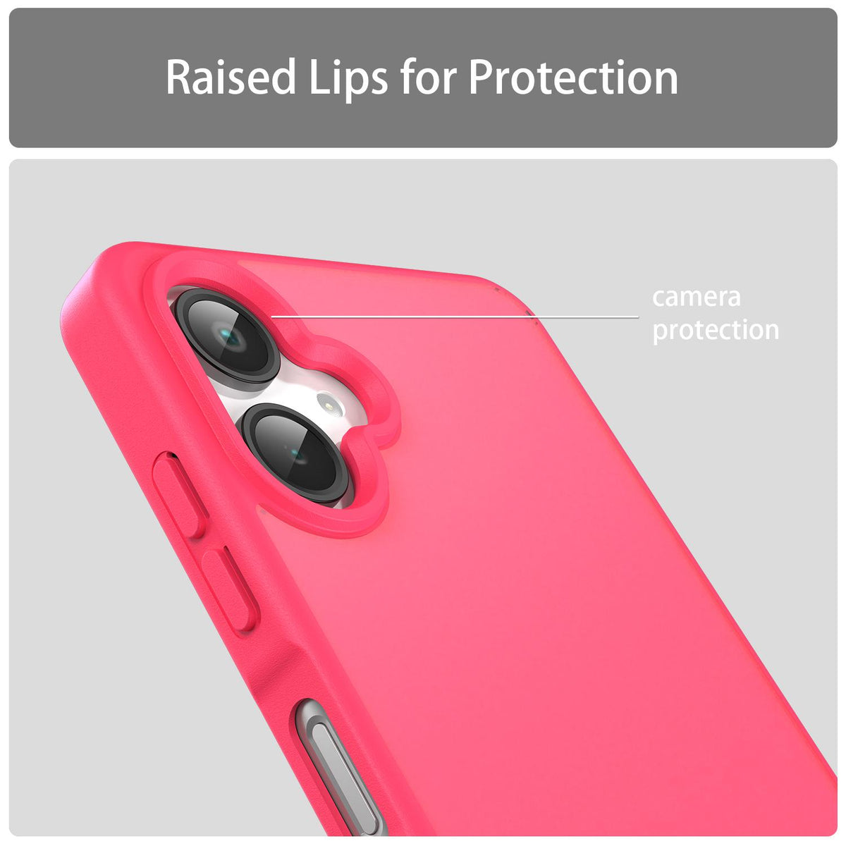 For Galaxy A06 5G Fanying Series PC Hybrid TPU Translucent Frosted Phone Case - Rose Red - EDA009918802E