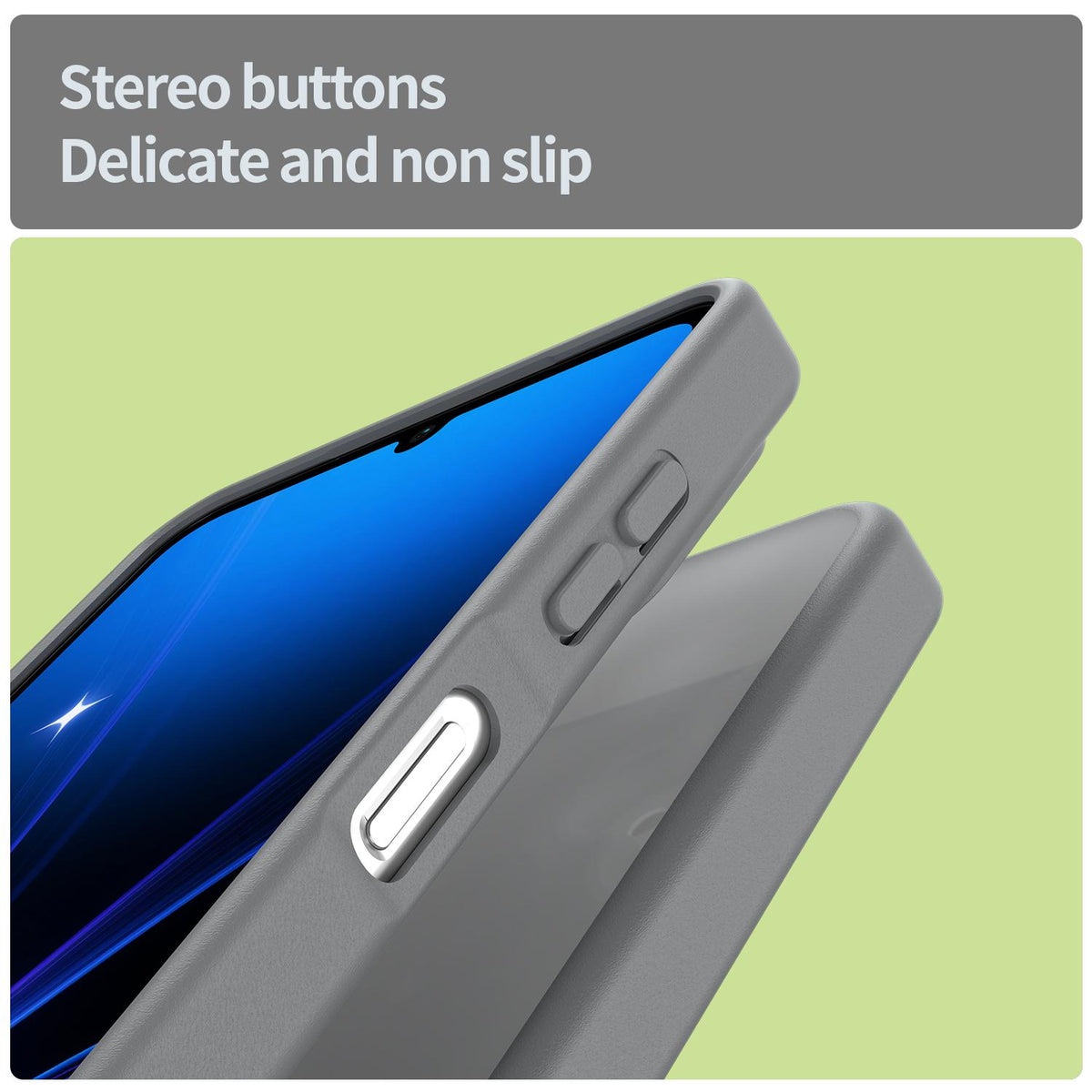 For Galaxy A06 5G Fanying Series PC Hybrid TPU Translucent Frosted Phone Case - Silver Grey - EDA009918802F