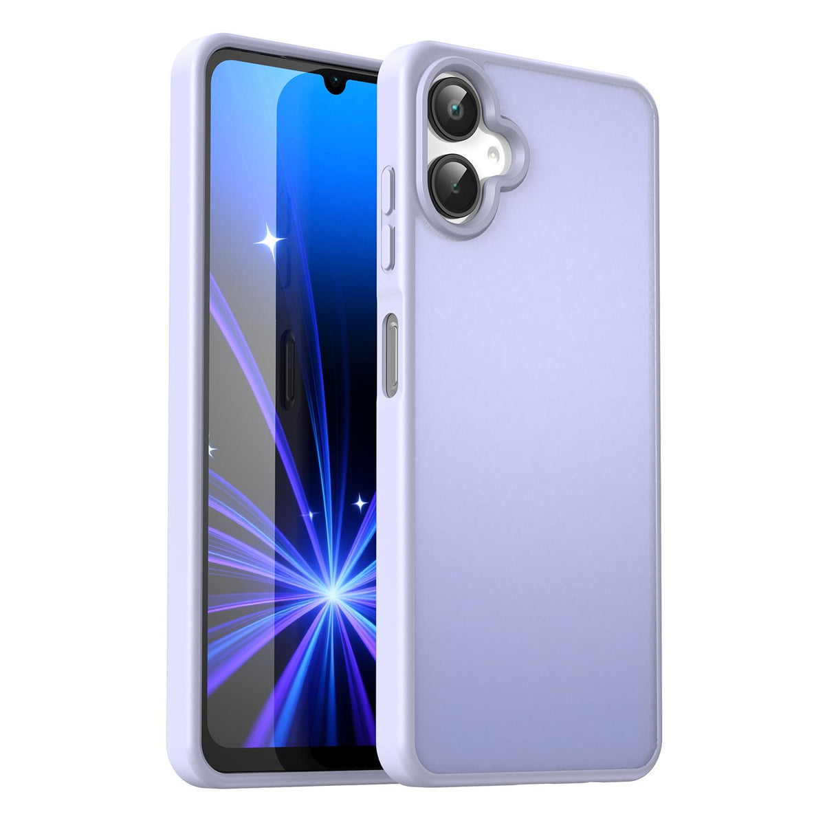 For Galaxy A06 5G Fanying Series PC Hybrid TPU Translucent Frosted Phone Case - Lavender - EDA009918802H