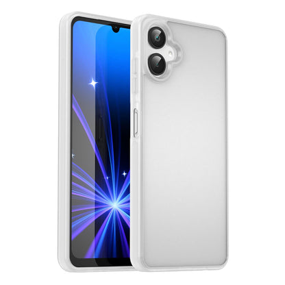 For Galaxy A06 5G Fanying Series PC Hybrid TPU Translucent Frosted Phone Case - Matte White - EDA009918802J