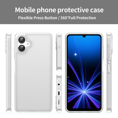 For Galaxy A06 5G Fanying Series PC Hybrid TPU Translucent Frosted Phone Case - Matte White - EDA009918802J