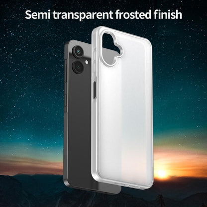 For Galaxy A06 5G Fanying Series PC Hybrid TPU Translucent Frosted Phone Case - Matte White - EDA009918802J