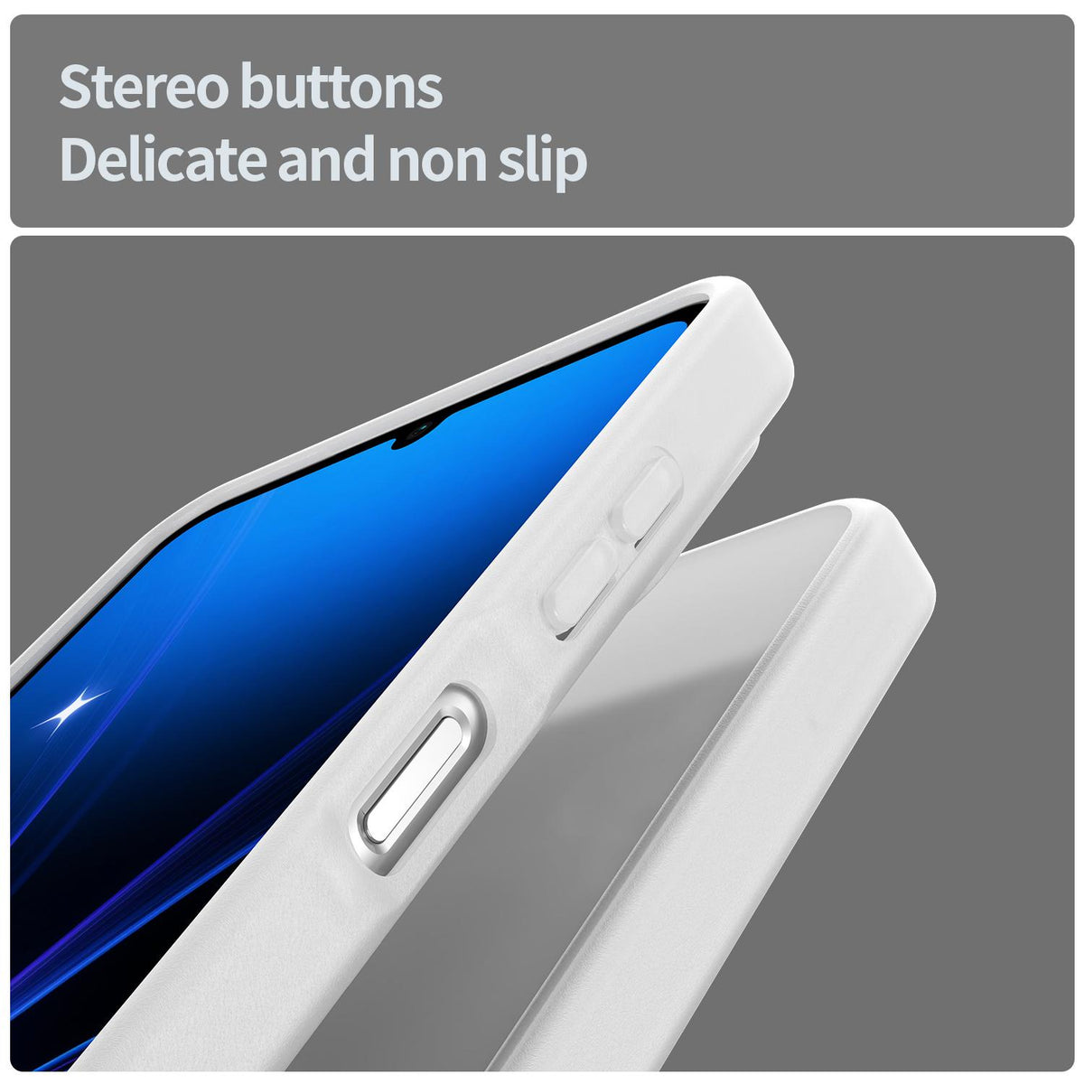 For Galaxy A06 5G Fanying Series PC Hybrid TPU Translucent Frosted Phone Case - Matte White - EDA009918802J