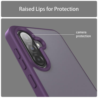 For Galaxy A36 5G Fanying Series PC Hybrid TPU Translucent Frosted Phone Case - Crystal Purple - EDA009918805B