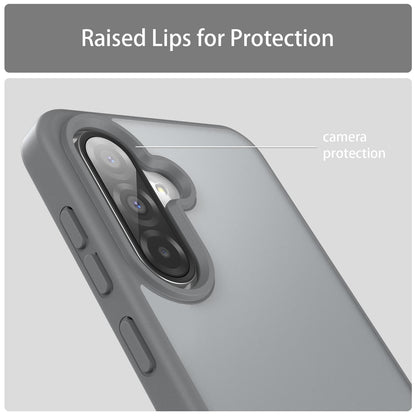 For Galaxy A36 5G Fanying Series PC Hybrid TPU Translucent Frosted Phone Case - Silver Grey - EDA009918805F