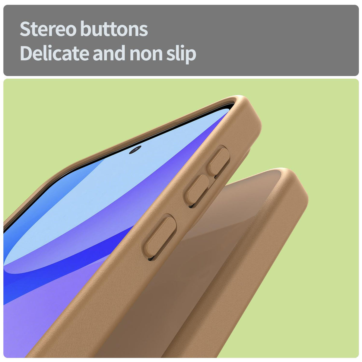 For Galaxy A36 5G Fanying Series PC Hybrid TPU Translucent Frosted Phone Case - Desert Gold - EDA009918805G