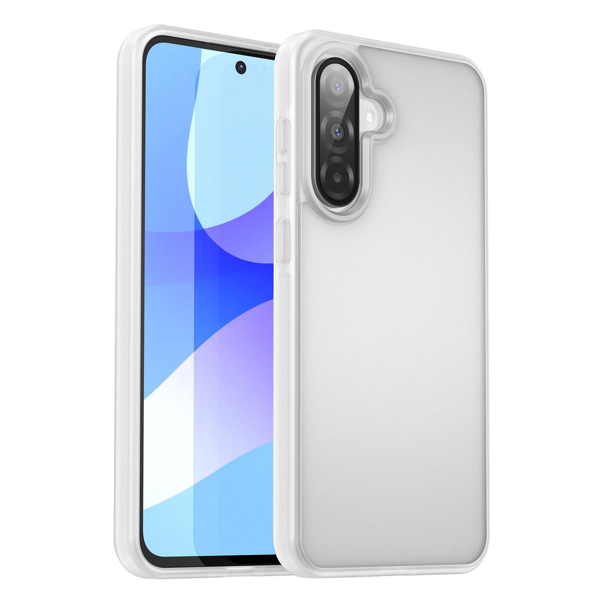 For Galaxy A36 5G Fanying Series PC Hybrid TPU Translucent Frosted Phone Case - Matte White - EDA009918805J