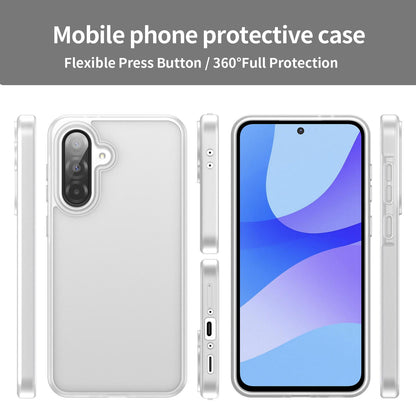 For Galaxy A36 5G Fanying Series PC Hybrid TPU Translucent Frosted Phone Case - Matte White - EDA009918805J