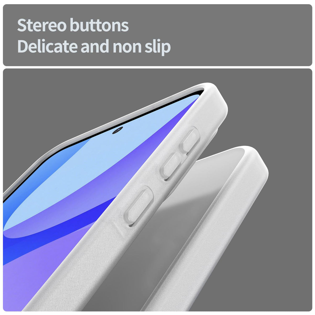 For Galaxy A56 5G Fanying Series PC Hybrid TPU Translucent Frosted Phone Case - Matte White - EDA009918806J