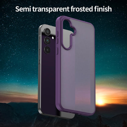 For Galaxy A35 5G Fanying Series PC Hybrid TPU Translucent Frosted Phone Case - Crystal Purple - EDA009918807B