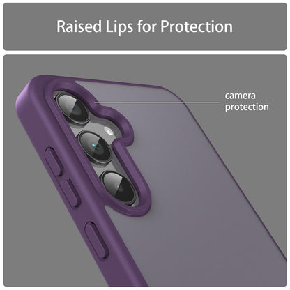 For Galaxy A35 5G Fanying Series PC Hybrid TPU Translucent Frosted Phone Case - Crystal Purple - EDA009918807B