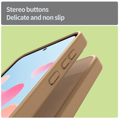 For Galaxy A35 5G Fanying Series PC Hybrid TPU Translucent Frosted Phone Case - Desert Gold - EDA009918807G