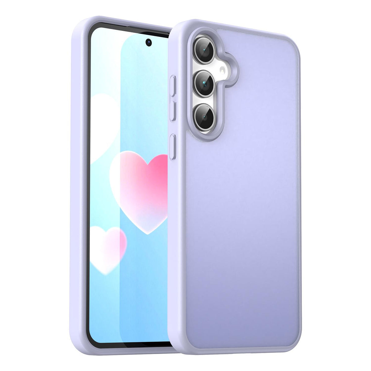 For Galaxy A35 5G Fanying Series PC Hybrid TPU Translucent Frosted Phone Case - Lavender - EDA009918807H