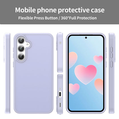 For Galaxy A35 5G Fanying Series PC Hybrid TPU Translucent Frosted Phone Case - Lavender - EDA009918807H