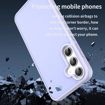 For Galaxy A35 5G Fanying Series PC Hybrid TPU Translucent Frosted Phone Case - Lavender - EDA009918807H