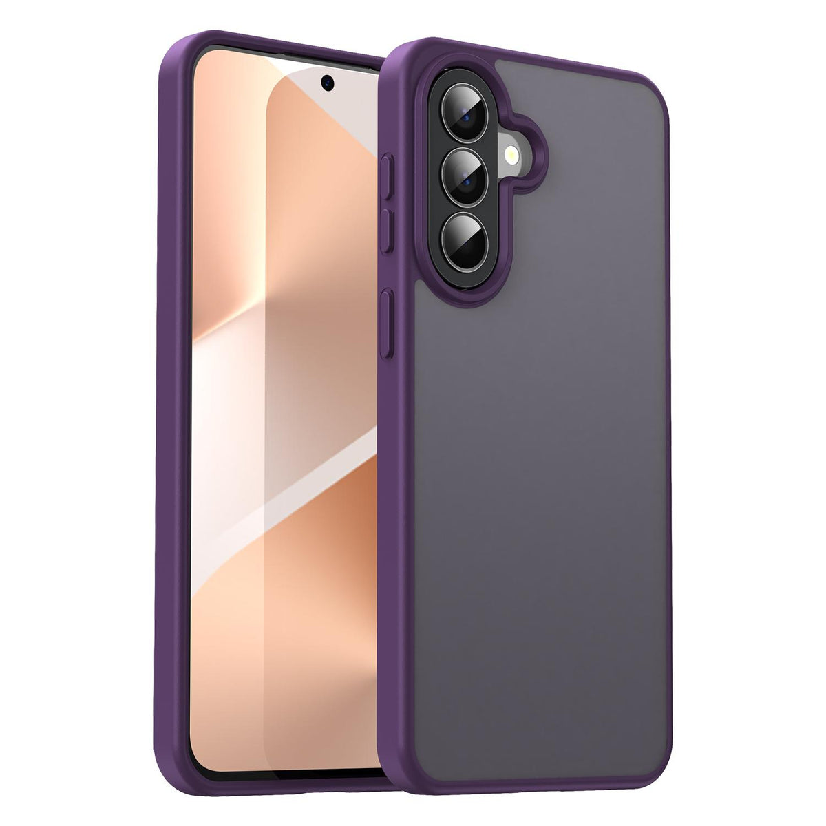 For Galaxy A57 5G Fanying Series PC Hybrid TPU Translucent Frosted Phone Case - Crystal Purple - EDA009918808B