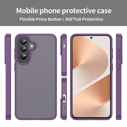 For Galaxy A57 5G Fanying Series PC Hybrid TPU Translucent Frosted Phone Case - Crystal Purple - EDA009918808B