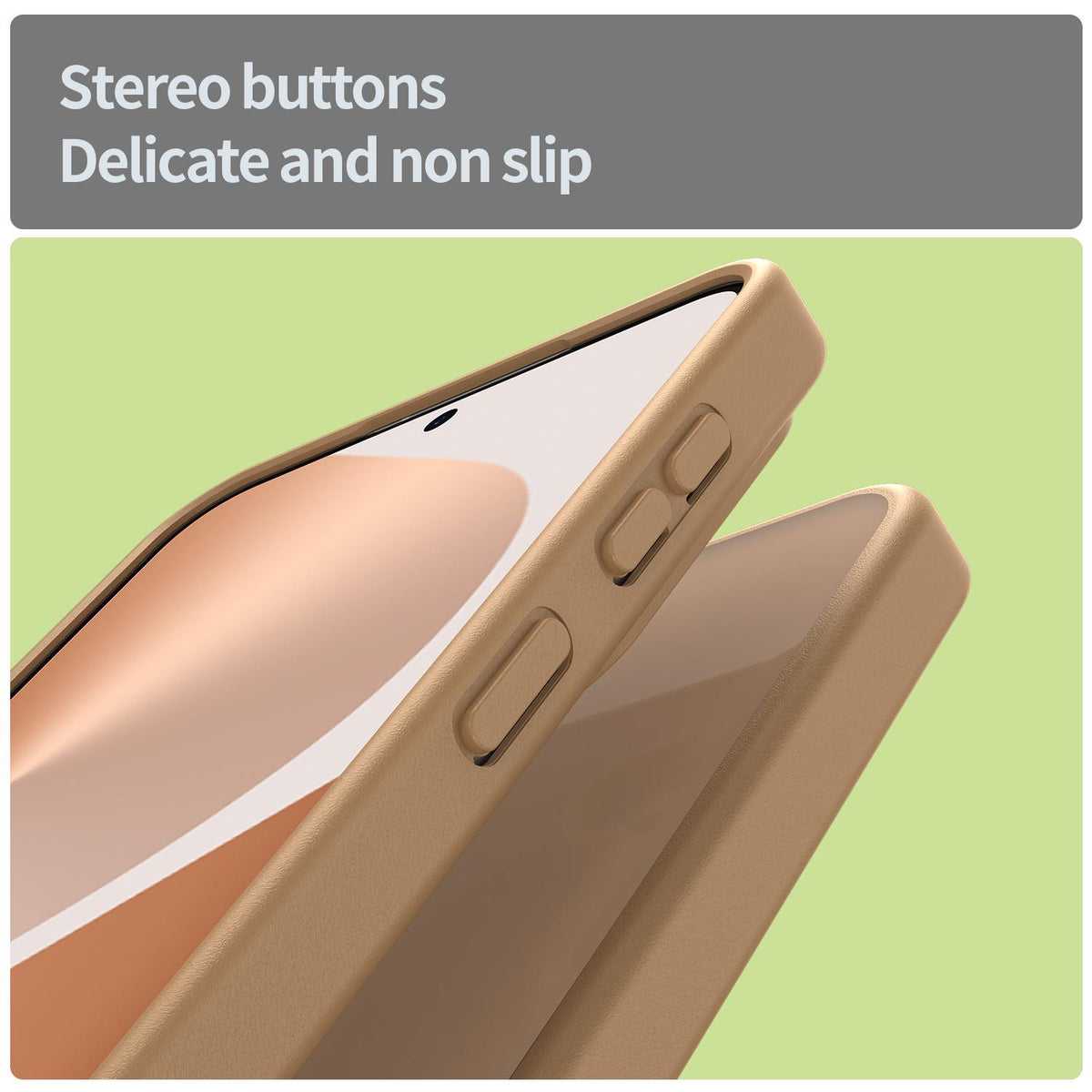 For Galaxy A57 5G Fanying Series PC Hybrid TPU Translucent Frosted Phone Case - Desert Gold - EDA009918808G