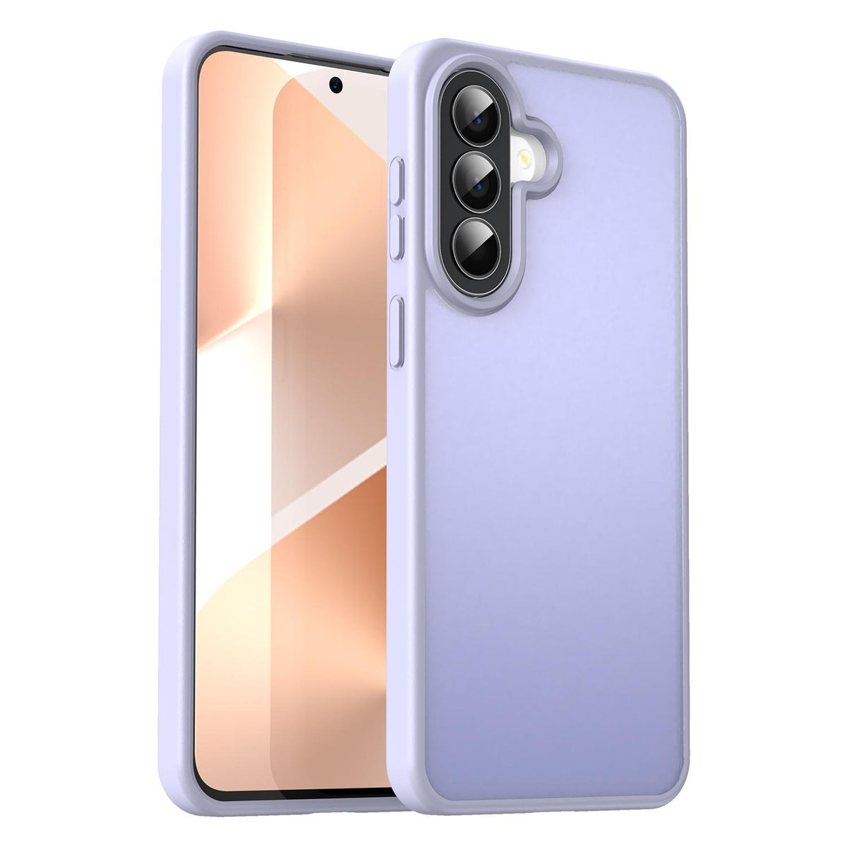 For Galaxy A57 5G Fanying Series PC Hybrid TPU Translucent Frosted Phone Case - Lavender - EDA009918808H