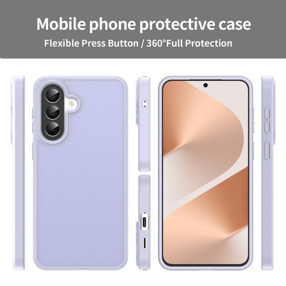 For Galaxy A57 5G Fanying Series PC Hybrid TPU Translucent Frosted Phone Case - Lavender - EDA009918808H