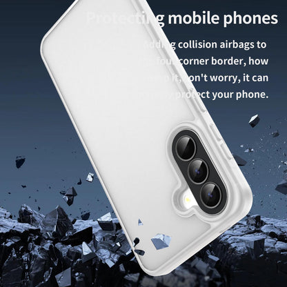 For Galaxy A57 5G Fanying Series PC Hybrid TPU Translucent Frosted Phone Case - Matte White - EDA009918808J