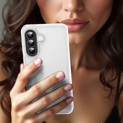 For Galaxy A57 5G Fanying Series PC Hybrid TPU Translucent Frosted Phone Case - Matte White - EDA009918808J