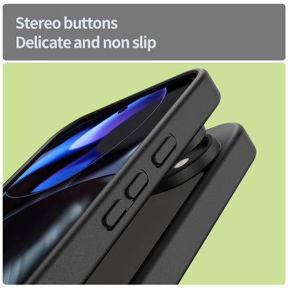For Google Pixel 9 Fanying Series PC Hybrid TPU Translucent Frosted Phone Case - Translucent Black - EDA009919201A