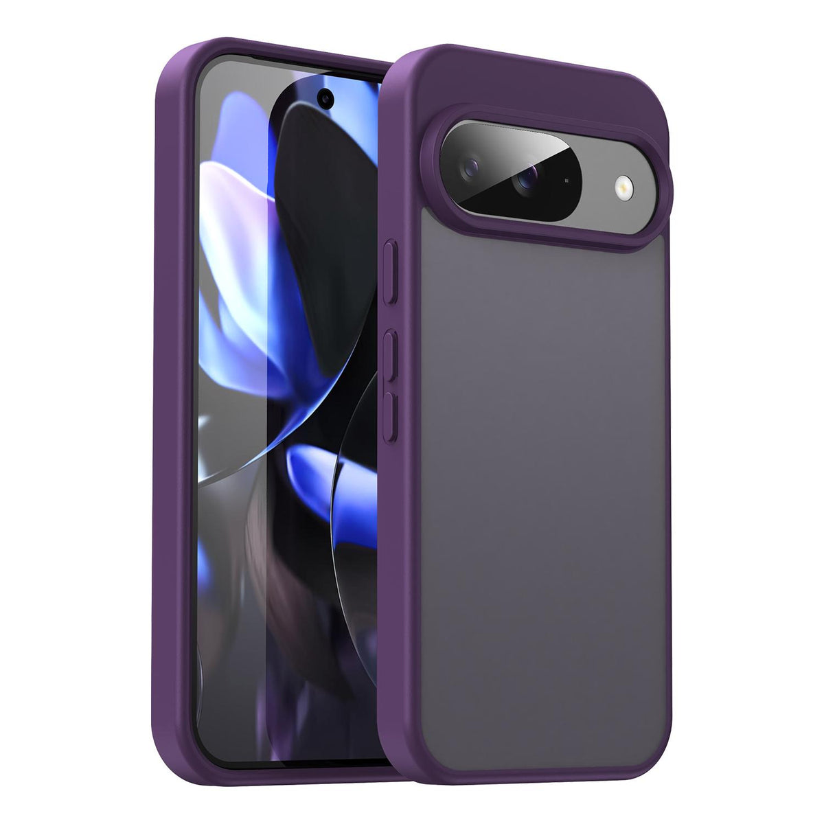 For Google Pixel 9 Fanying Series PC Hybrid TPU Translucent Frosted Phone Case - Crystal Purple - EDA009919201B