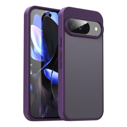For Google Pixel 9 Fanying Series PC Hybrid TPU Translucent Frosted Phone Case - Crystal Purple - EDA009919201B