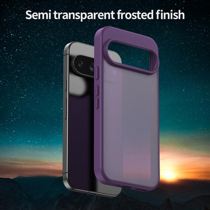 For Google Pixel 9 Fanying Series PC Hybrid TPU Translucent Frosted Phone Case - Crystal Purple - EDA009919201B