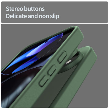 For Google Pixel 9 Fanying Series PC Hybrid TPU Translucent Frosted Phone Case - Olive Green - EDA009919201D