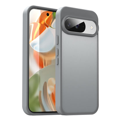 For Google Pixel 9 Fanying Series PC Hybrid TPU Translucent Frosted Phone Case - Silver Grey - EDA009919201F