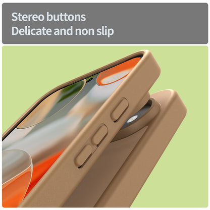 For Google Pixel 9 Fanying Series PC Hybrid TPU Translucent Frosted Phone Case - Desert Gold - EDA009919201G
