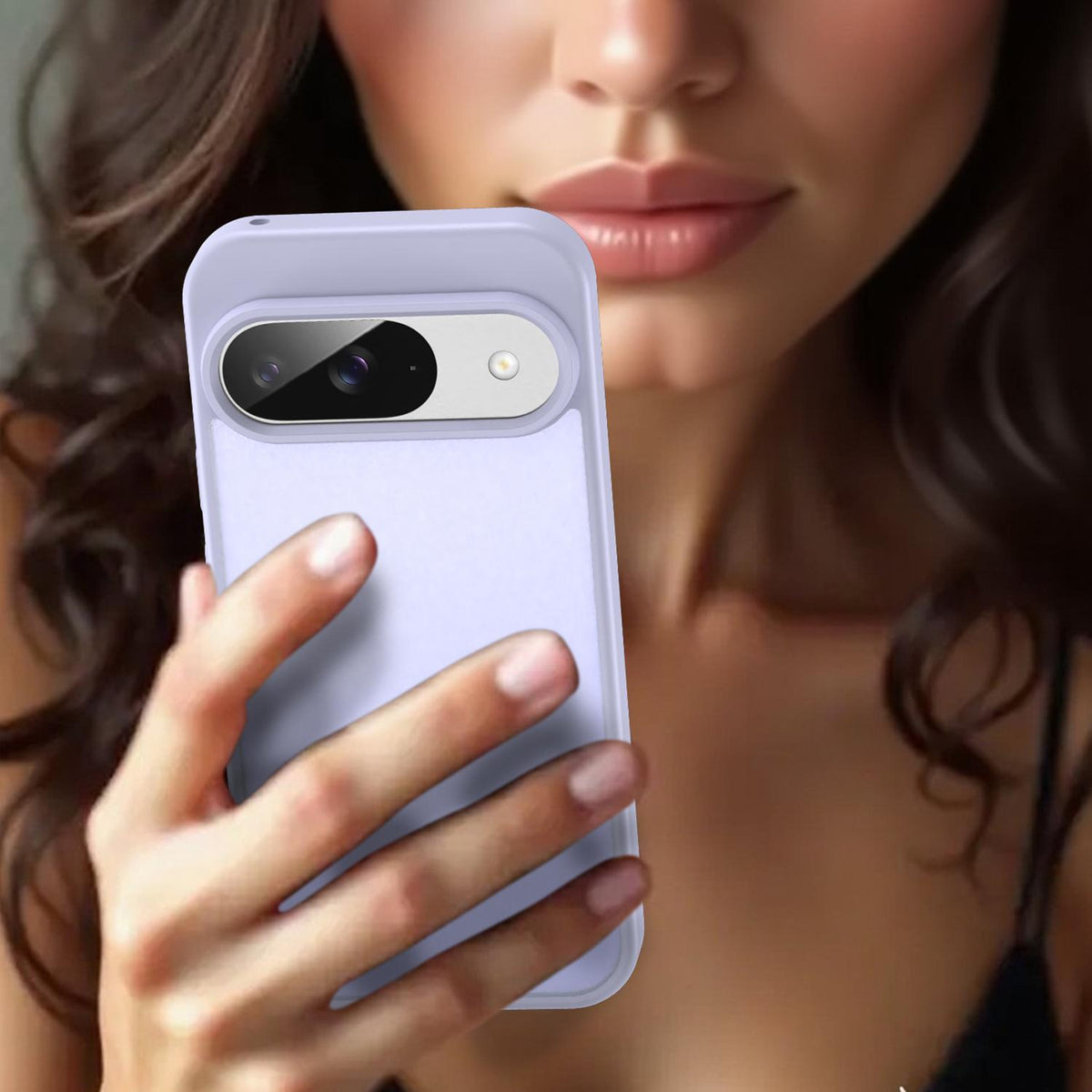 For Google Pixel 9 Fanying Series PC Hybrid TPU Translucent Frosted Phone Case - Lavender - EDA009919201H