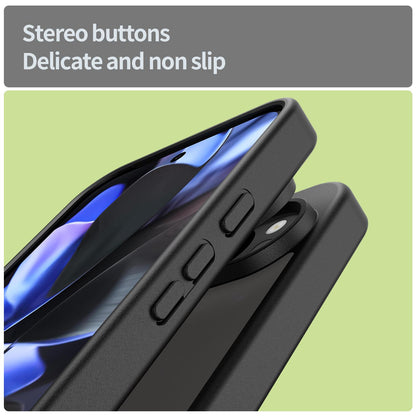 For Google Pixel 9 Pro Fanying Series PC Hybrid TPU Translucent Frosted Phone Case - Translucent Black - EDA009919202A