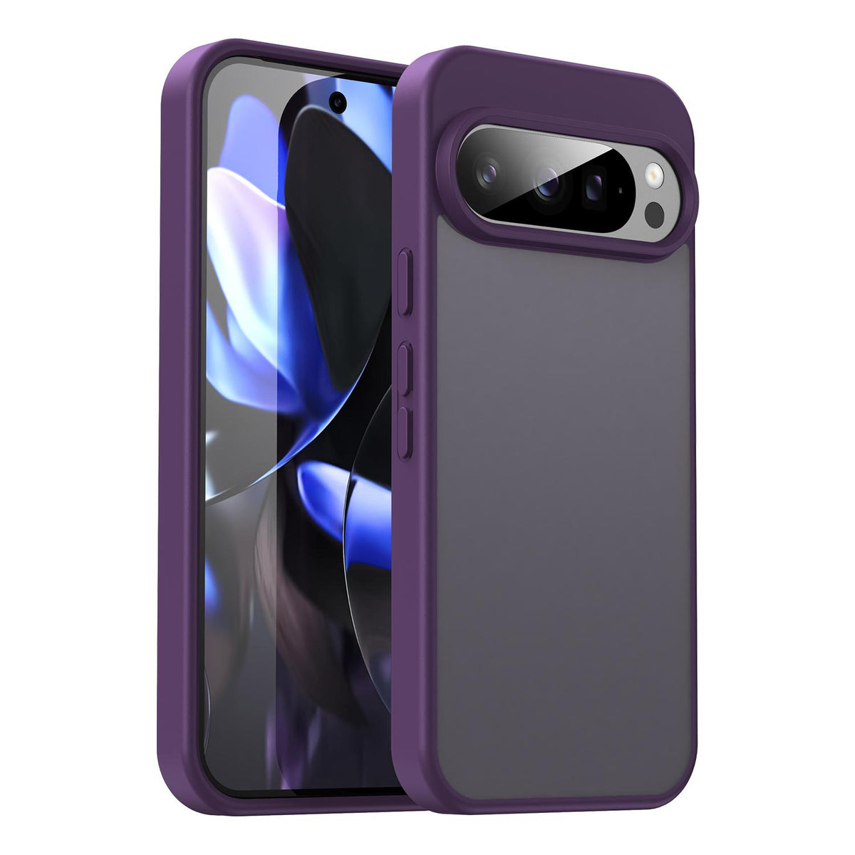 For Google Pixel 9 Pro Fanying Series PC Hybrid TPU Translucent Frosted Phone Case - Crystal Purple - EDA009919202B