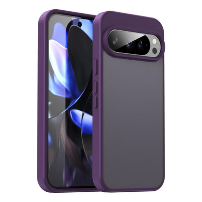 For Google Pixel 9 Pro Fanying Series PC Hybrid TPU Translucent Frosted Phone Case - Crystal Purple - EDA009919202B