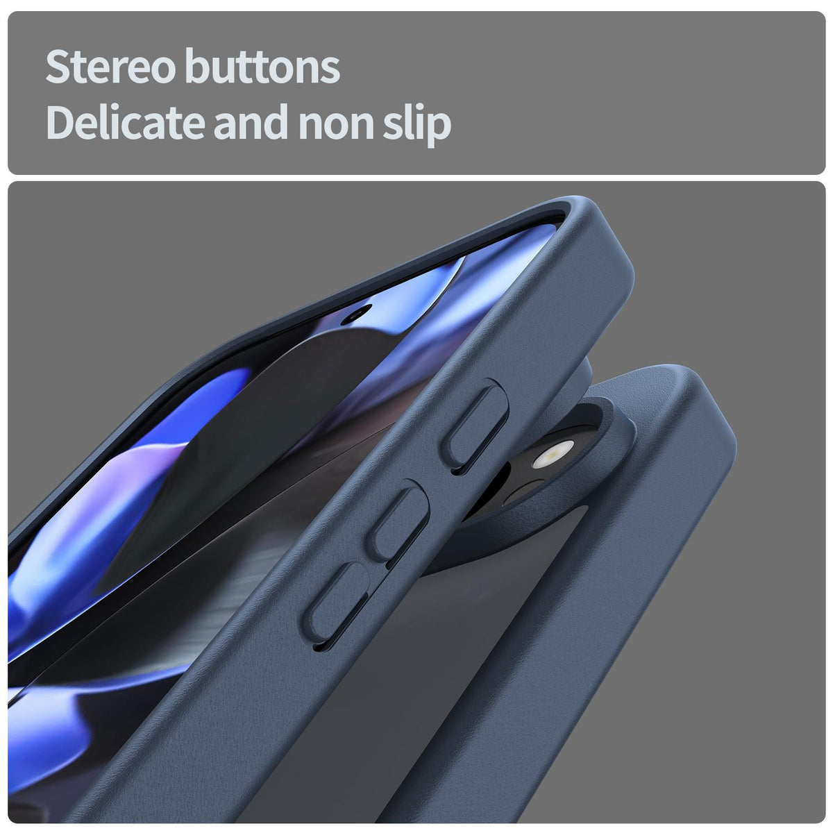 For Google Pixel 9 Pro Fanying Series PC Hybrid TPU Translucent Frosted Phone Case - Cyan Blue - EDA009919202C