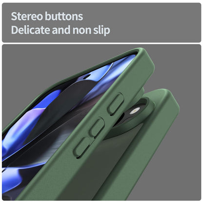 For Google Pixel 9 Pro Fanying Series PC Hybrid TPU Translucent Frosted Phone Case - Olive Green - EDA009919202D