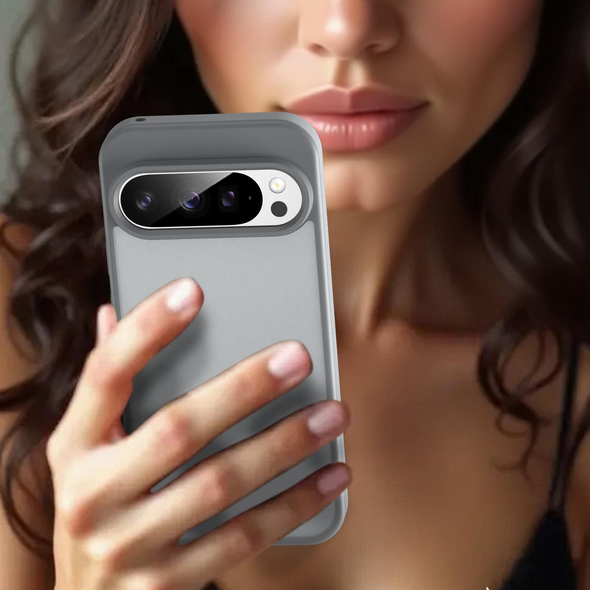 For Google Pixel 9 Pro Fanying Series PC Hybrid TPU Translucent Frosted Phone Case - Silver Grey - EDA009919202F
