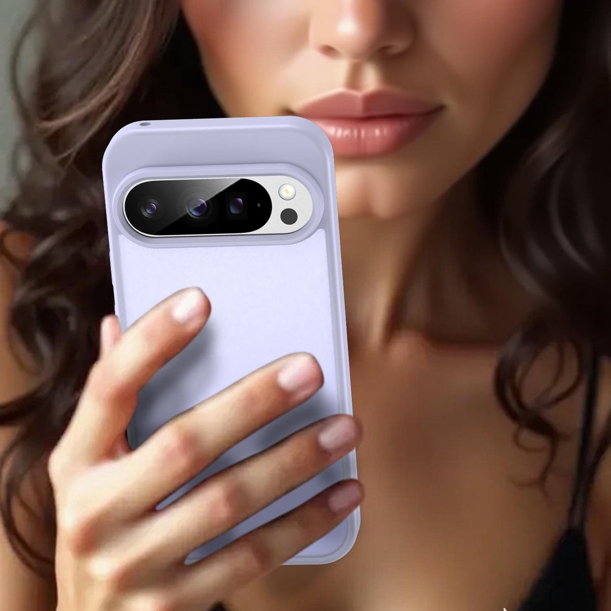 For Google Pixel 9 Pro Fanying Series PC Hybrid TPU Translucent Frosted Phone Case - Lavender - EDA009919202H