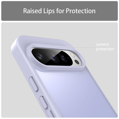 For Google Pixel 9 Pro Fanying Series PC Hybrid TPU Translucent Frosted Phone Case - Lavender - EDA009919202H