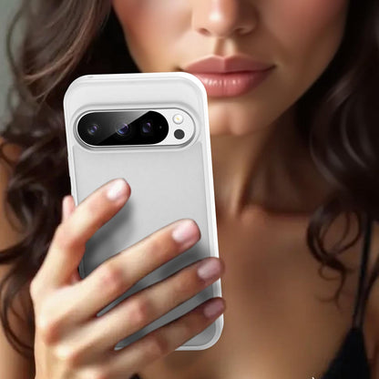 For Google Pixel 9 Pro Fanying Series PC Hybrid TPU Translucent Frosted Phone Case - Matte White - EDA009919202J