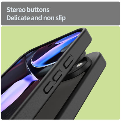 For Google Pixel 9 Pro XL Fanying Series PC Hybrid TPU Translucent Frosted Phone Case - Translucent Black - EDA009919203A