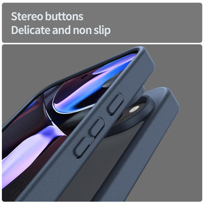 For Google Pixel 9 Pro XL Fanying Series PC Hybrid TPU Translucent Frosted Phone Case - Cyan Blue - EDA009919203C