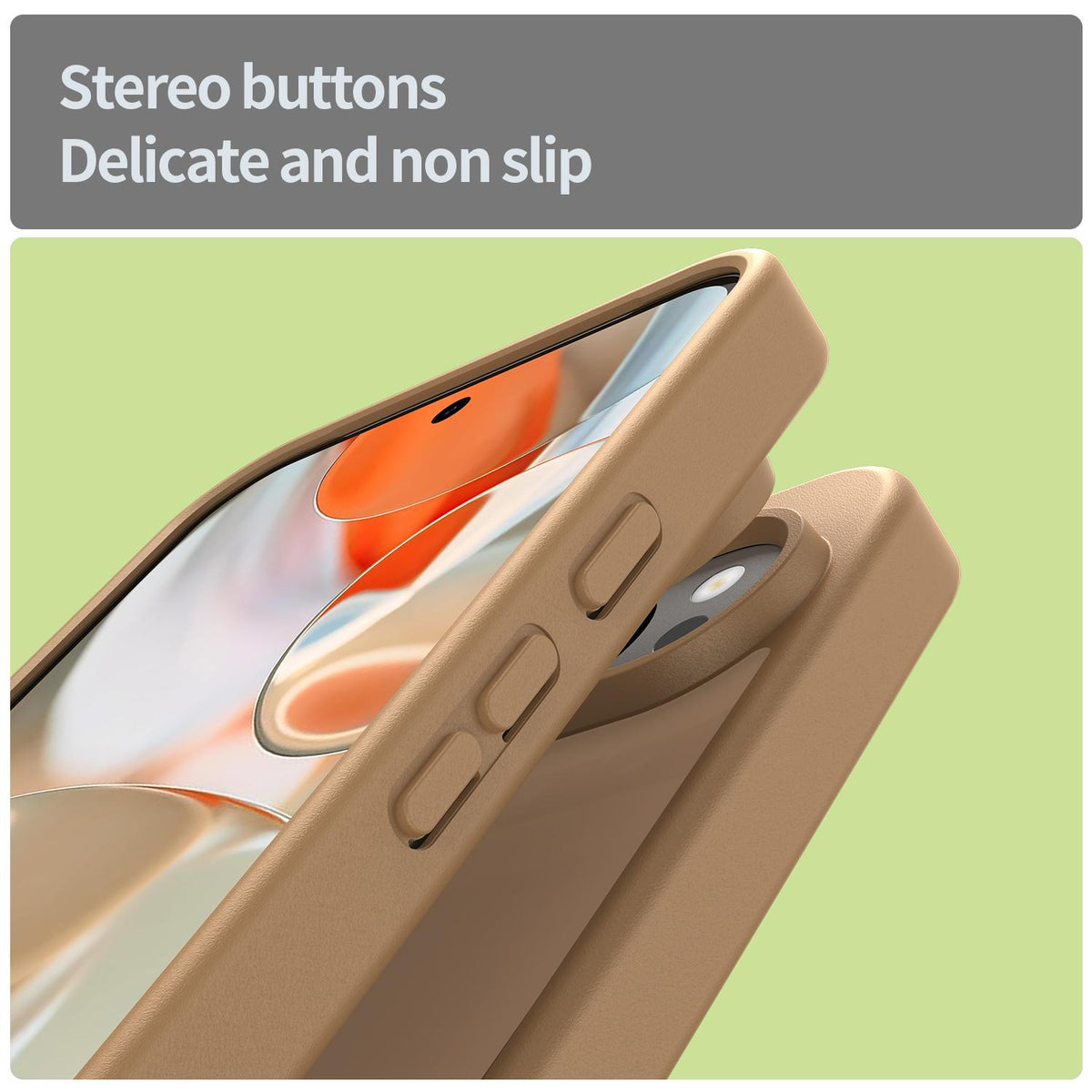 For Google Pixel 9 Pro XL Fanying Series PC Hybrid TPU Translucent Frosted Phone Case - Desert Gold - EDA009919203G