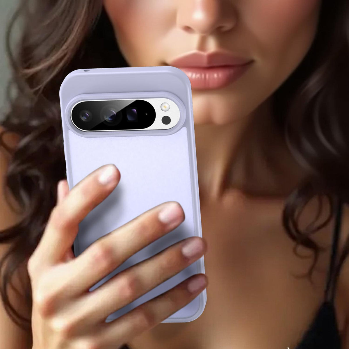 For Google Pixel 9 Pro XL Fanying Series PC Hybrid TPU Translucent Frosted Phone Case - Lavender - EDA009919203H