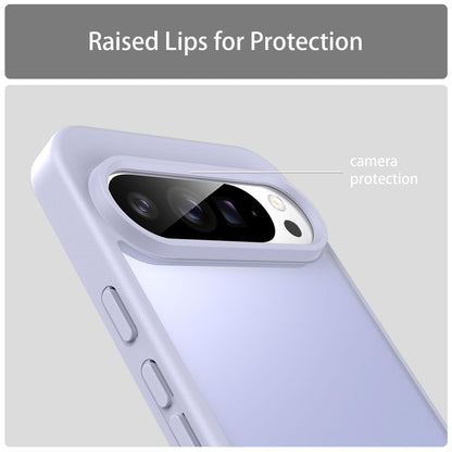 For Google Pixel 9 Pro XL Fanying Series PC Hybrid TPU Translucent Frosted Phone Case - Lavender - EDA009919203H